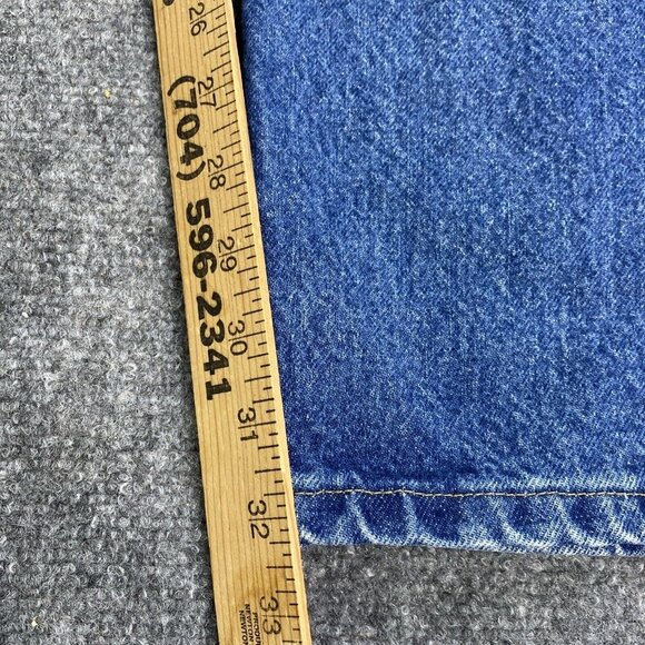 Carhartt Jeans Mens 44x32 Blue Relaxed Fit Tapered Leg Denim Workwear Y2K Baggy - Picture 10 of 16
